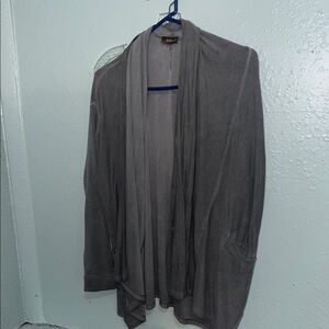 Crosby Charcoal Open Front Cardigan